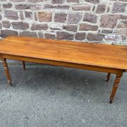 Large Alsatian farmhouse table 225 cm fir shade Merisier