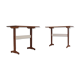 Mid century wood and formica desk 1950s, set of 2