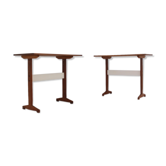 Mid century wood and formica desk 1950s, set of 2