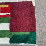 Handmade pure wool rug, size 140 x 260 cm.