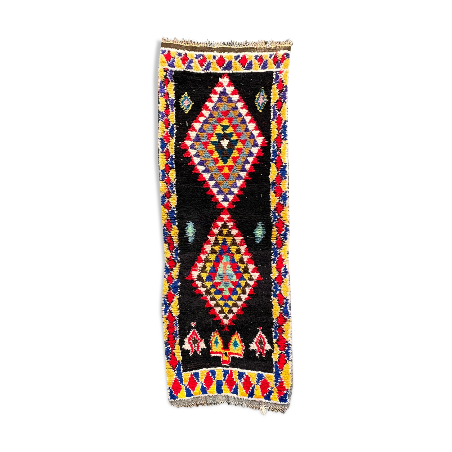 Carpet berbere boucherouite 80x245 cm