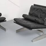 Fabricius & Kastholm Bo-Ex Set BO-562 leather sofa and BO-561 armchair 1960