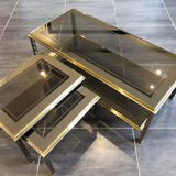 Ensemble de tables basses de design italien, années 1970