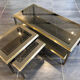 Ensemble de tables basses de design italien, années 1970