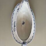Sauce boat in blue iron earth Sarreguemines model Carmen