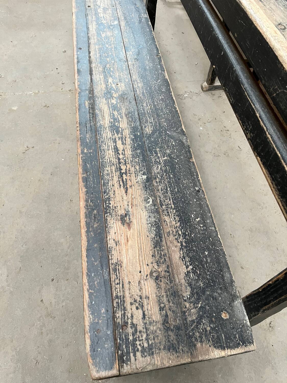 Old benches with backs