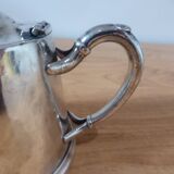 Silver-plated metal teapot vintage potter 240546