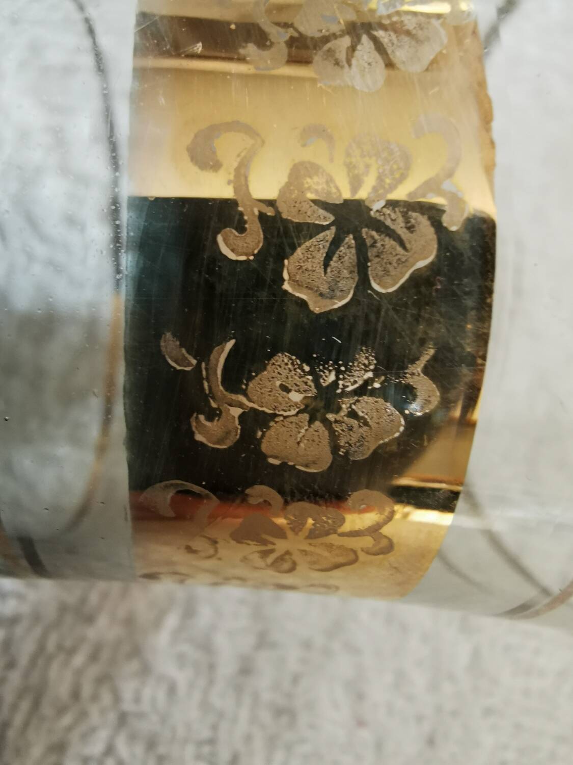 7 vintage crystal glasses