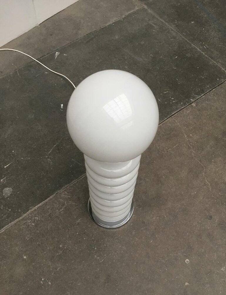 Mid-century space age glass floor lamp by Carlo Nason for JBS, 1960s.