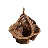 Wicker kitchen storage basket