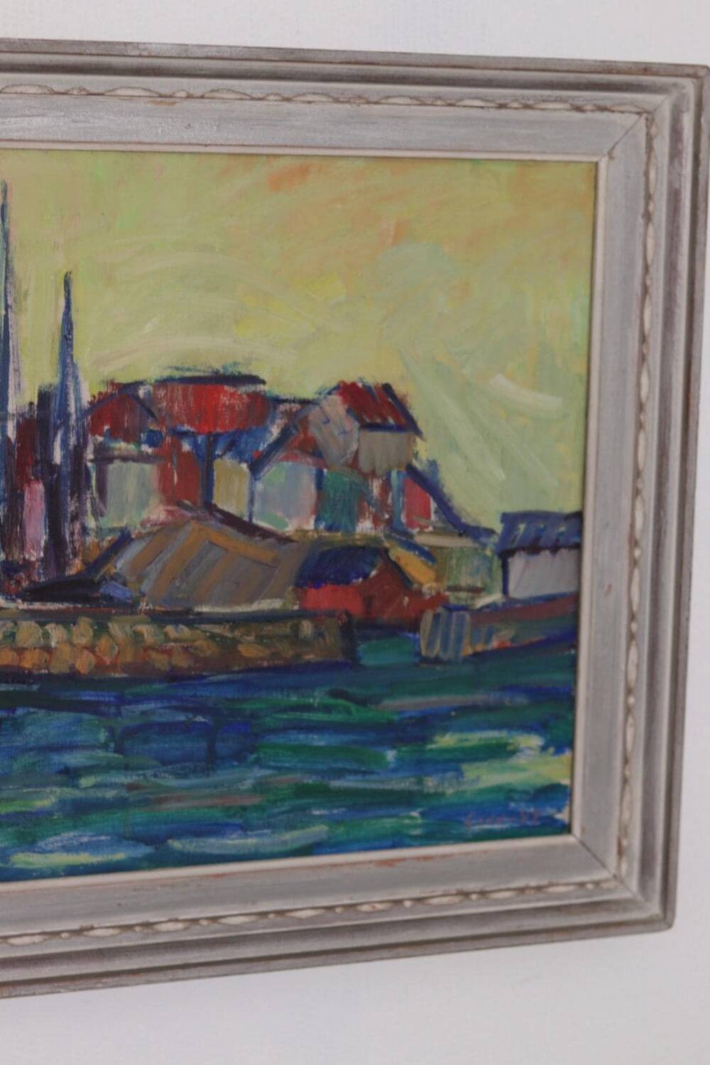 Huile sur toile originale – « Sapri, Italie » par Gunnar Ingemar Erixon