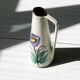 Very decorative colorful pitcher vase with Scheurich floral motif