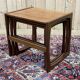 Set of 3 teak nesting tables from the GPlan brand from the 1970s