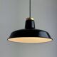 Ancienne suspension d’atelier emaillee industriel