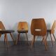 Set 4 chaises Lollipops, design Jiràk, 1960s