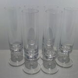 Crystal champagne flutes