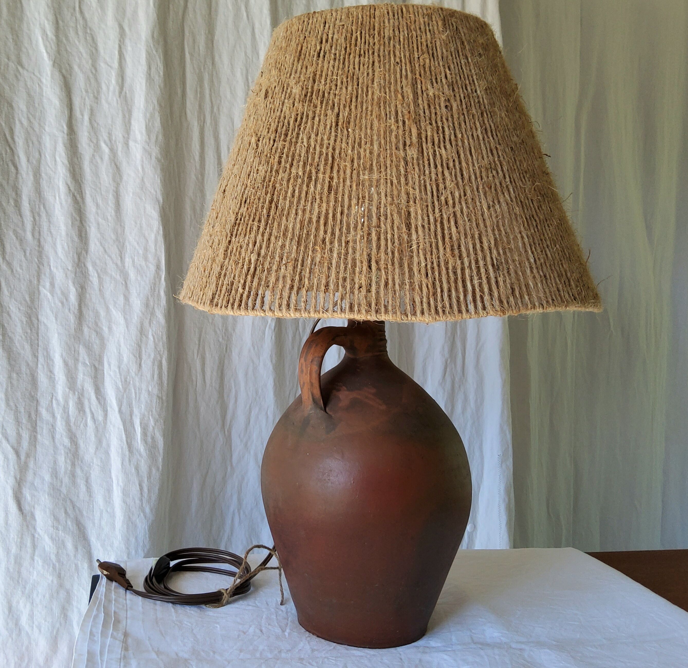 Terracotta lamp