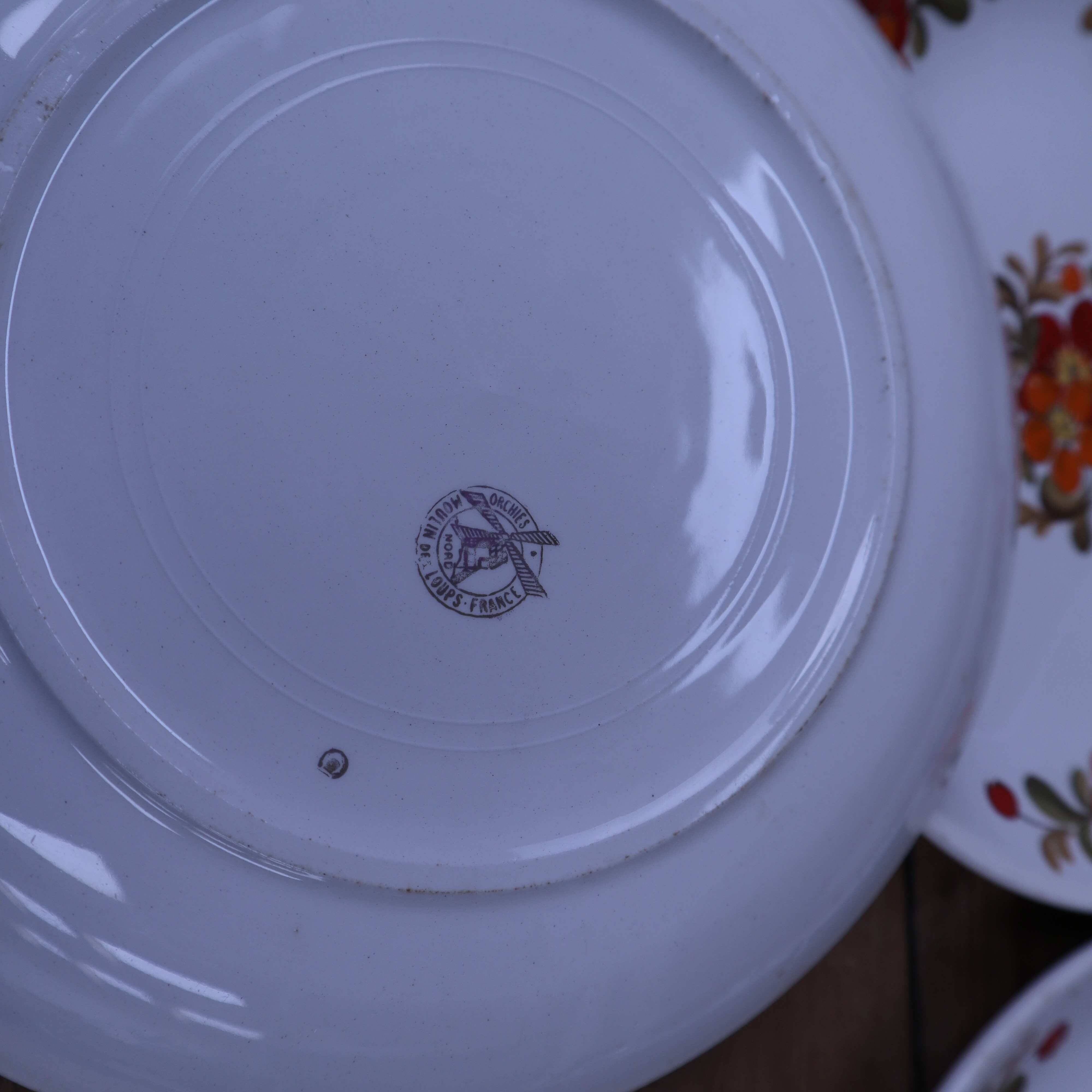 Set of 9 plates 20.5cm Moulin des Loups Manitoba model