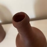 Jar and terracotta bottle