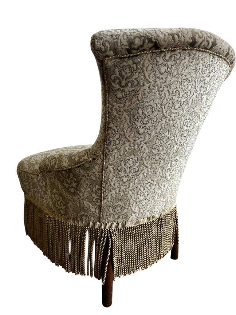 Fauteuil cocktail vintage / fauteuil / fauteuil une place avec franges