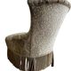 Fauteuil cocktail vintage / fauteuil / fauteuil une place avec franges
