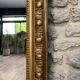 Antique mirror 133cm/96.5cm gilded with gold leaf
