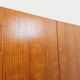 Vintage modernist wardrobe in teak and metal from the 1960s.