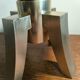 Modernist bronze candlestick circa 1965