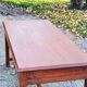 Farm table early 20th century 3 spacer drawers 180cm
