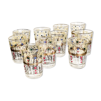 Hand-painted glasses (set of 10)