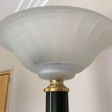 Art Deco floor lamp in opaline