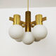 Swedish brass chandelier by Hans Agne Jakobsson