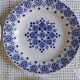 Set of 6 opaque porcelain dinner plates from St Amand