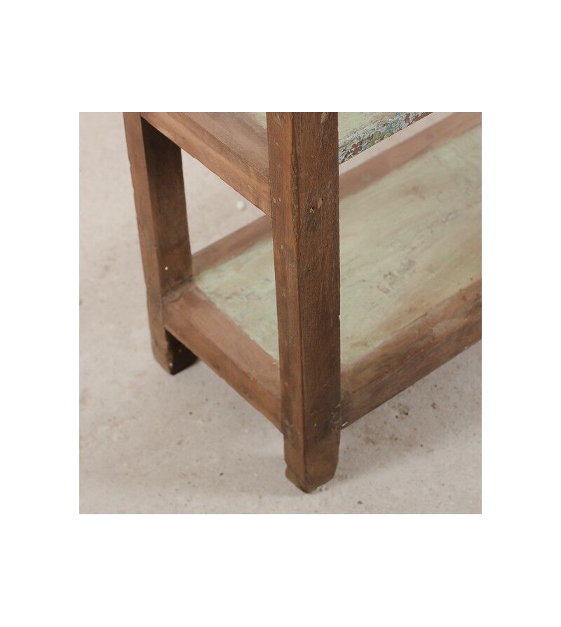 Vintage display case in natural wood