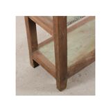 Vintage display case in natural wood