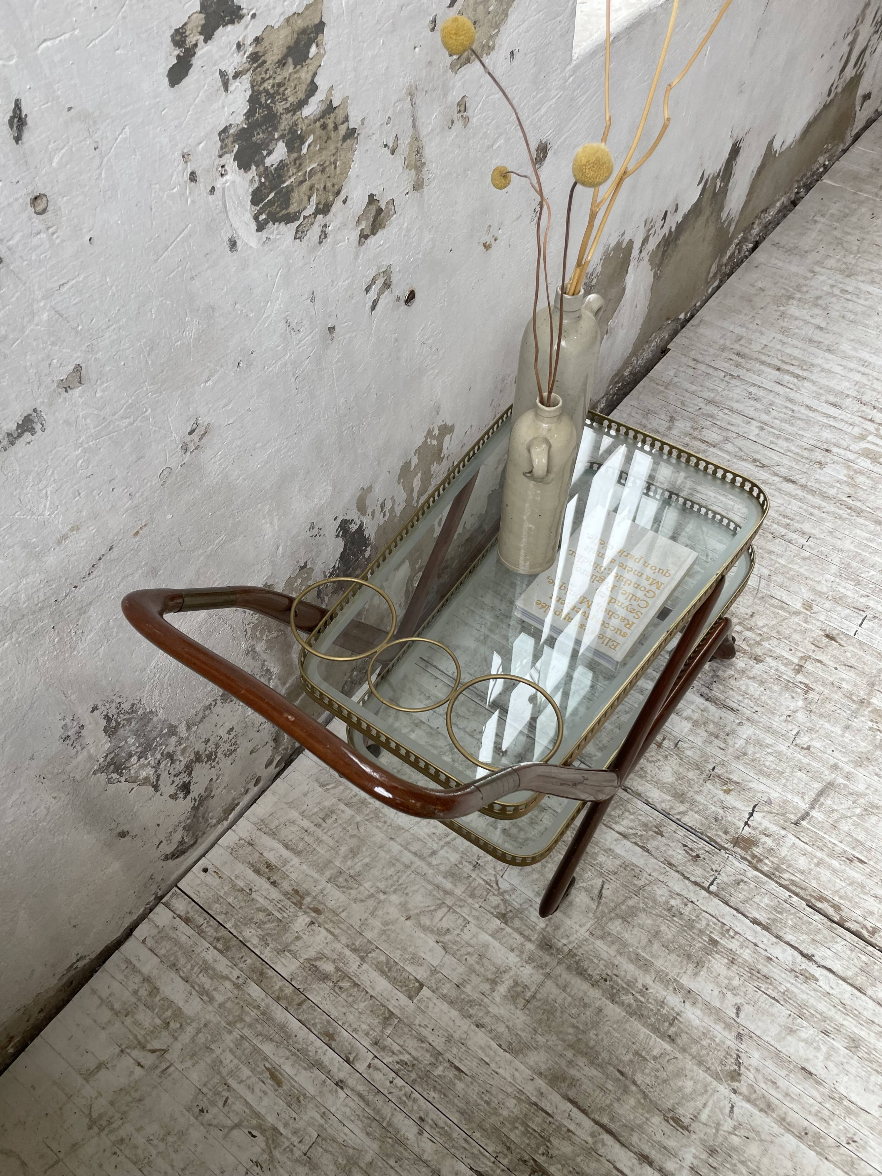 Italian Cesare Lacca style trolley, 1950s