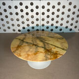 Mid-Century Coffee Table - Marble Tulip Base - Honsel Germany -1960