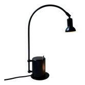 Minimalist Memphis design arc table lamp from the 80s.