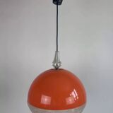 "Saturn" pendant light – orange and textured (1970s)