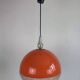 Suspension "Saturne" orange et texturé, années 70