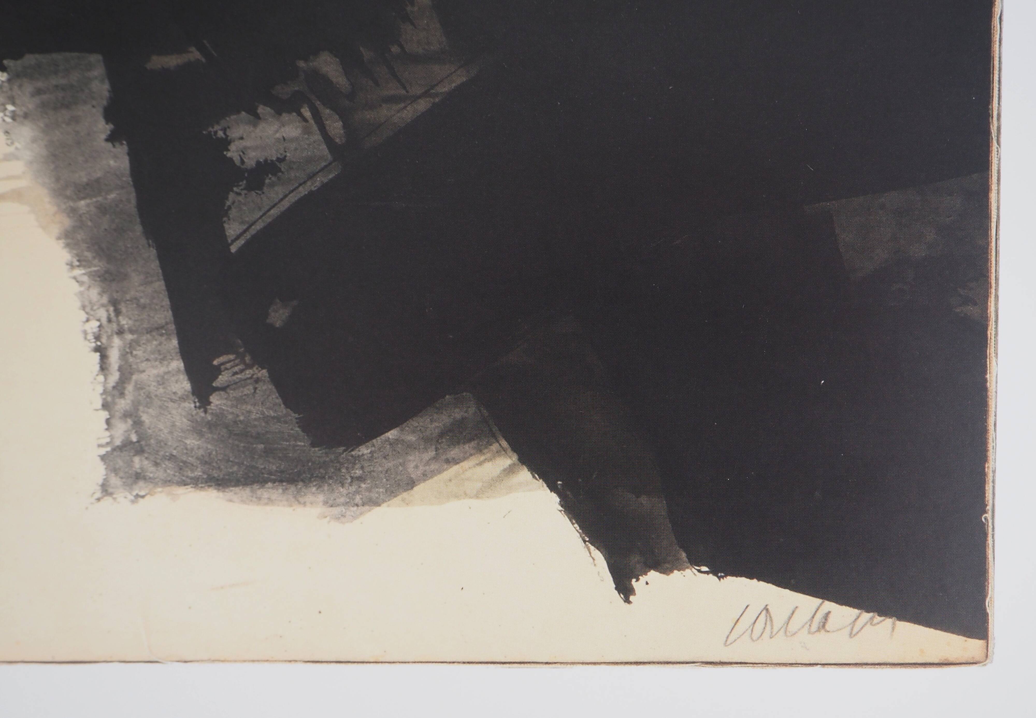 Original poster signed by Pierre SOULAGES: Ink 1961