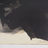 Original poster signed by Pierre SOULAGES: Ink 1961