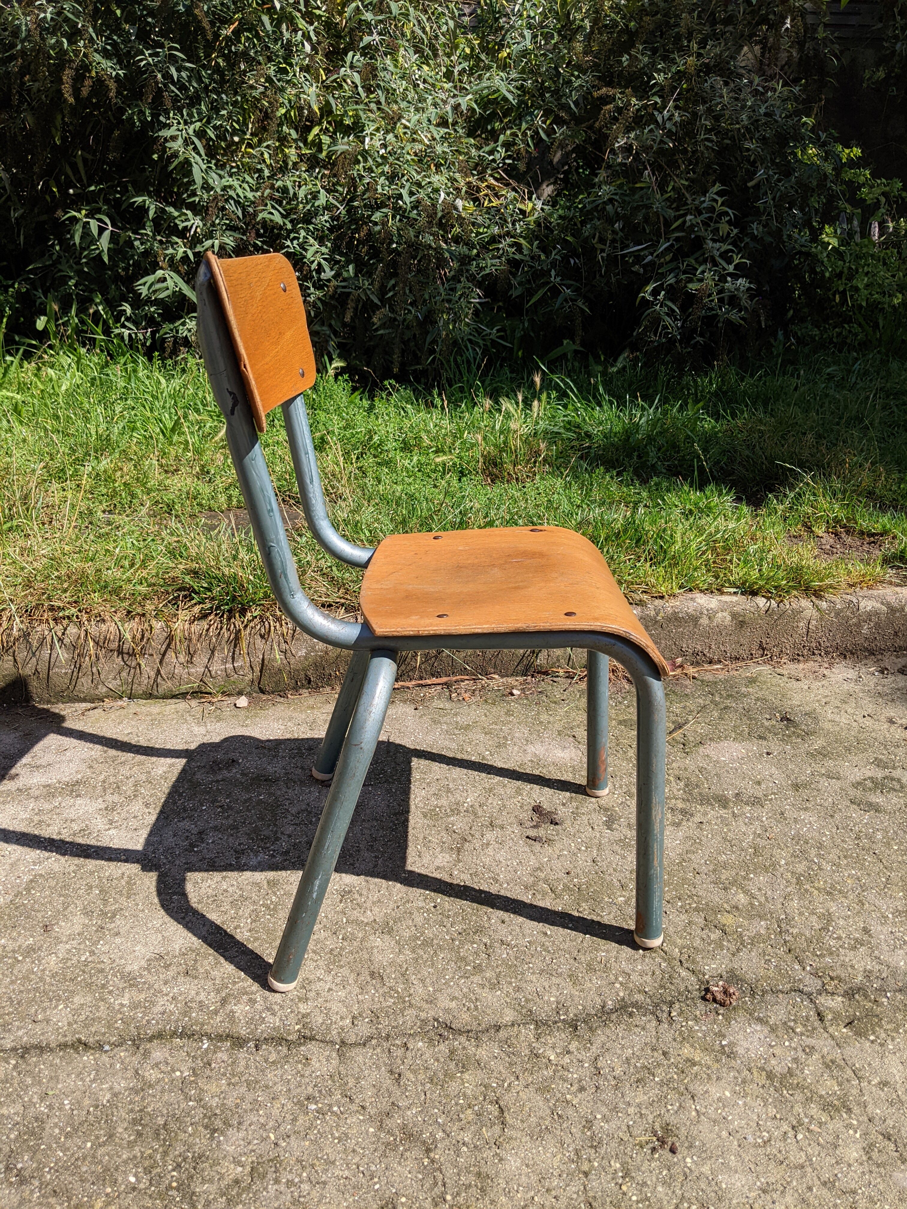 Old mullca 511 school chair for small child vintage nursery