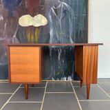 Vintage teak veneer desk 1950