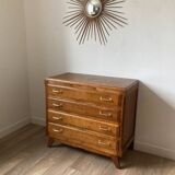Vintage chest of drawers with compass feet