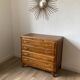 Vintage chest of drawers with compass feet