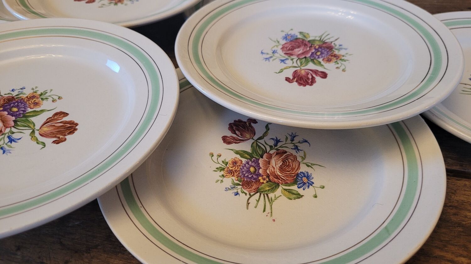 Dessert plates 50's