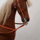 Rocking horse made of wood, fabric and natural horsehair, 1940-1950
