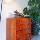 Commode année 50 Art Déco, chêne