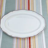 Villeroy & Boch brown scalloped oval serving dish